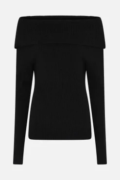 Bruuns Bazaar Anemone Tonna Knit -neulepusero musta