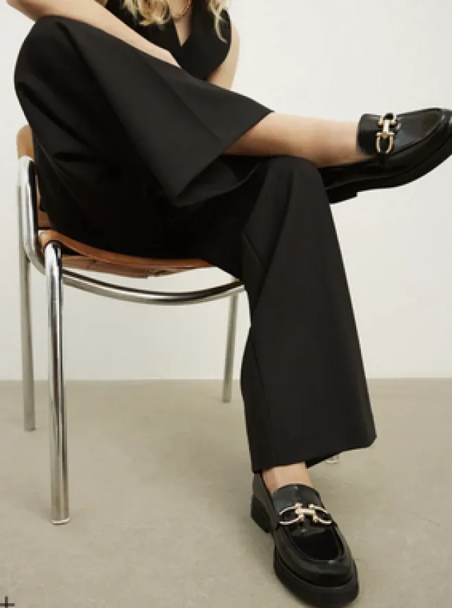 Flattered Samantha Nahkaiset Loaferit Musta
