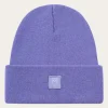 Knowledge Cotton Big Rip Beanie Violetti Lampaanvillapipo