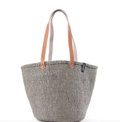 Mifuko Kiondo olkakassi harmaa M sisal